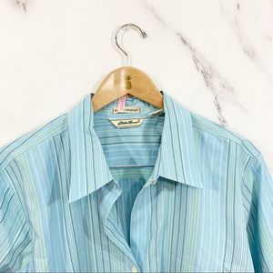 Eddie Bauer Blue Button Down 3X
